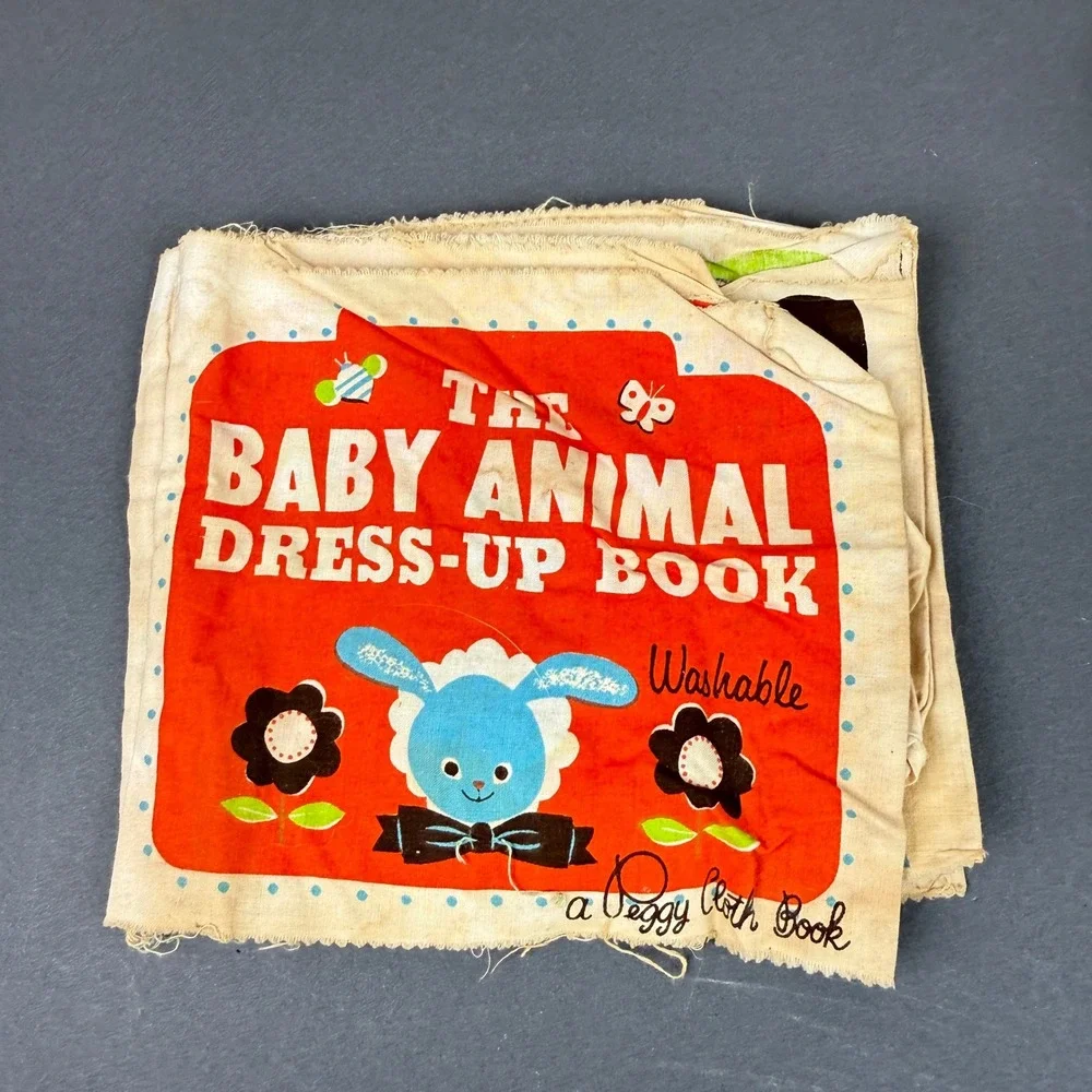 Peggy Cloth Books Vintage Baby Cloth Books Set of 3 Multicolor 1960s‎ Nursery